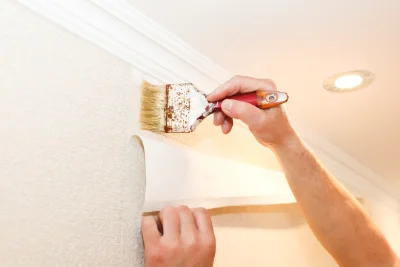 Pose de papier peint à Bron — revêtements muraux et toiles de verre